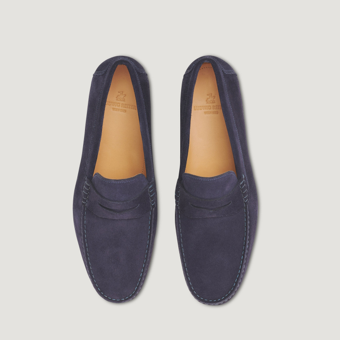 Shiun(シウン) BLACK SUEDE MOCCASIN S